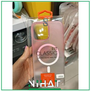 گارد گوشی کلاسیک صورتی از آیفون 13 تا 16 پرو مکس